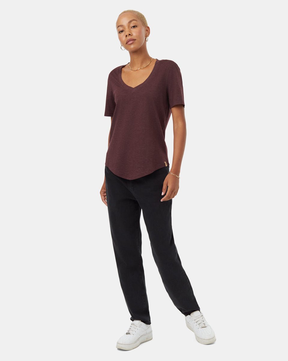 tentree Women's Treeblend Vneck Tee - A&M Clothing & Shoes