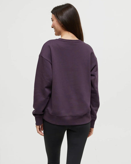 tentree Women's Twilight Forest Crew - Plum