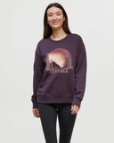 tentree Women's Twilight Forest Crew - Plum