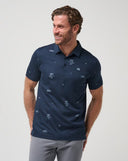 TravisMathew Men's Beach Creature Polo - Total Eclipse