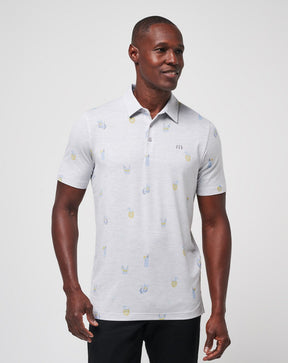 TravisMathew Men's Call The Shots Polo - Heather Grey
