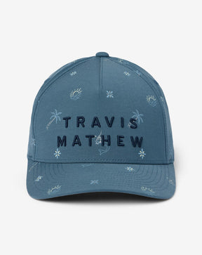 TravisMathew Men's Cove Dive Snapback Hat - Dark Teal