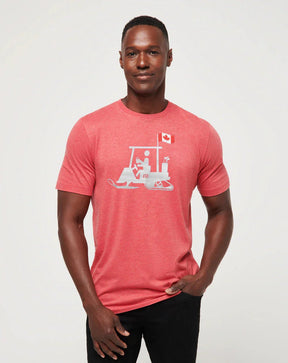 TravisMathew Men's Entrance Fee T-Shirt - Heather Red