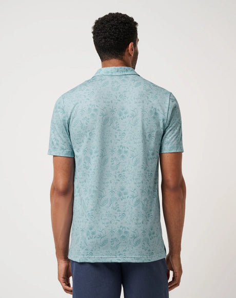 TravisMathew Men's Featherweight Paradise Polo - Forget Me Not