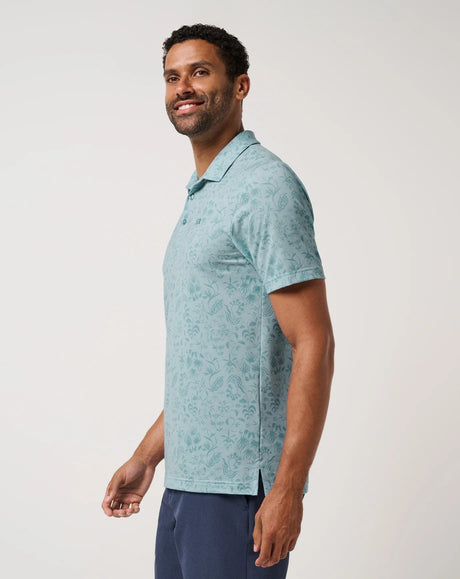 TravisMathew Men's Featherweight Paradise Polo - Forget Me Not