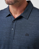TravisMathew Men's The Heater Polo - Vintage Indigo