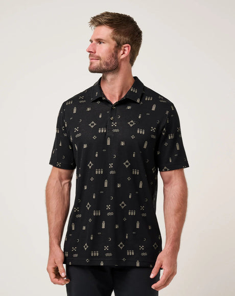 TravisMathew Men's Weather Patterns Polo - A&M Clothing and Shoes