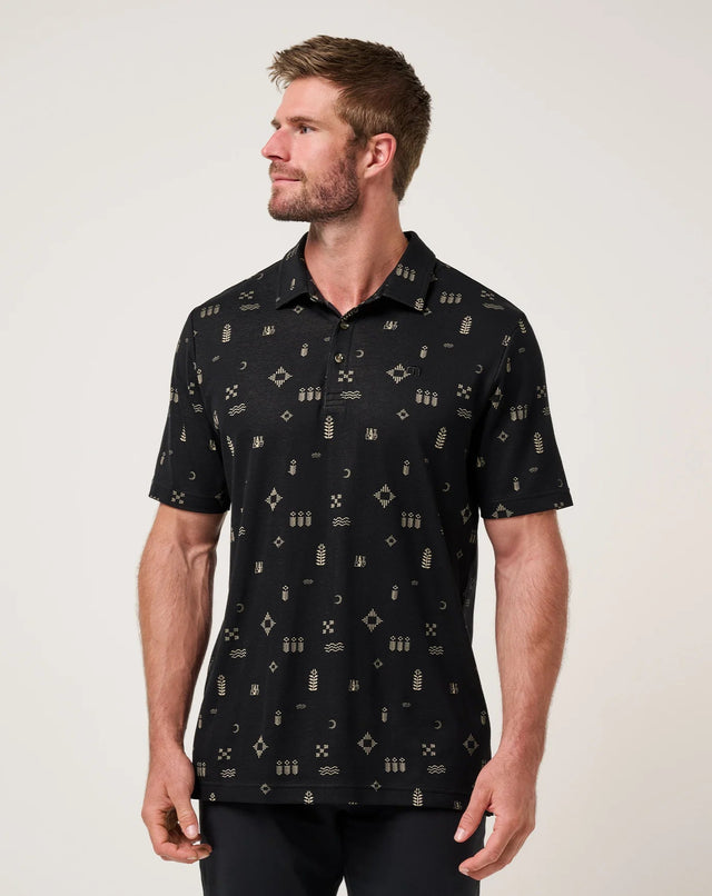 TravisMathew Men's Weather Patterns Polo - A&M Clothing and Shoes