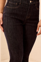 Tribal Women's Sophia Curvy Hugging Slim Ankle Jeans