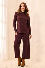 Tribal Women's Long Sleeve Mock Neck Top