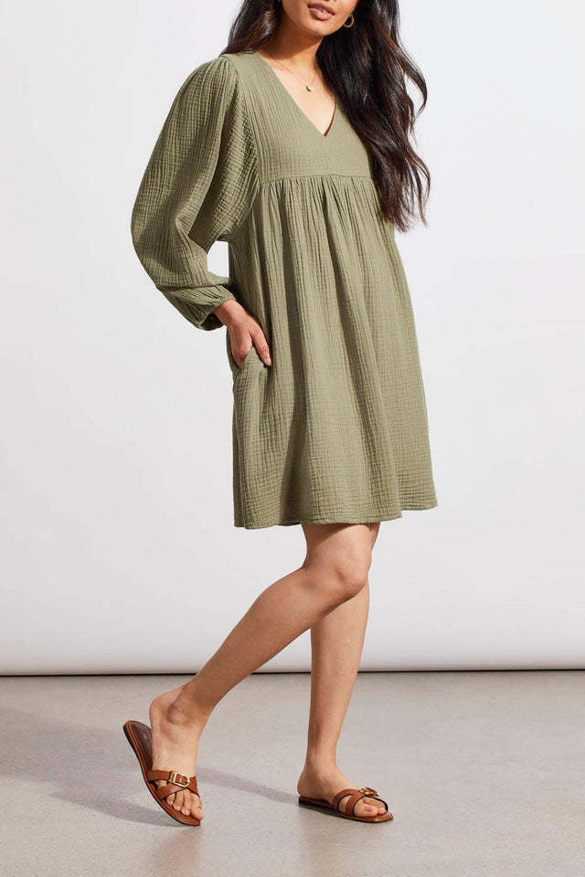 Tribal Women's 3/4 Puff Sleeve Dress - A&M Clothing & Shoes - Westlock