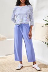 Tribal Women's 3/4 Sleeve Boat Neck Knot Top - A&M Clothing & Shoes