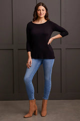 Tribal Women's 3/4 Sleeve Crew Neck Top - A&M Clothing & Shoes