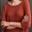Tribal Women's 3/4 Sleeve Crew Neck Top - Marsala