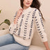 Tribal Women's 3/4 Sleeve Mock Neck Cable Knit Sweater - A&M Clothing & Shoes - Westlock