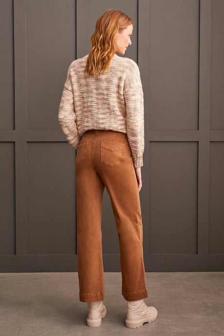 Tribal Women's 5-Pocket Fly Front Pant - Walnut