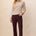 Tribal Women's 5-Pocket Pull On Ankle Pants - Plum Fudge