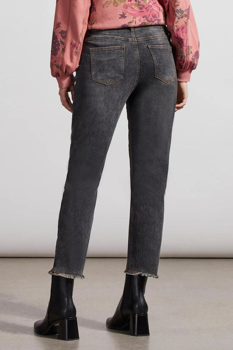 Tribal Women's Audrey Straight GF Jeans - Grey