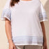 Tribal Women's Boat Neck Top Plus - A&M Clothing & Shoes - Westlock