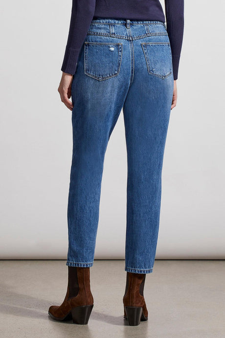 Tribal Women's Brooke GF Ankle Jeans - Blue