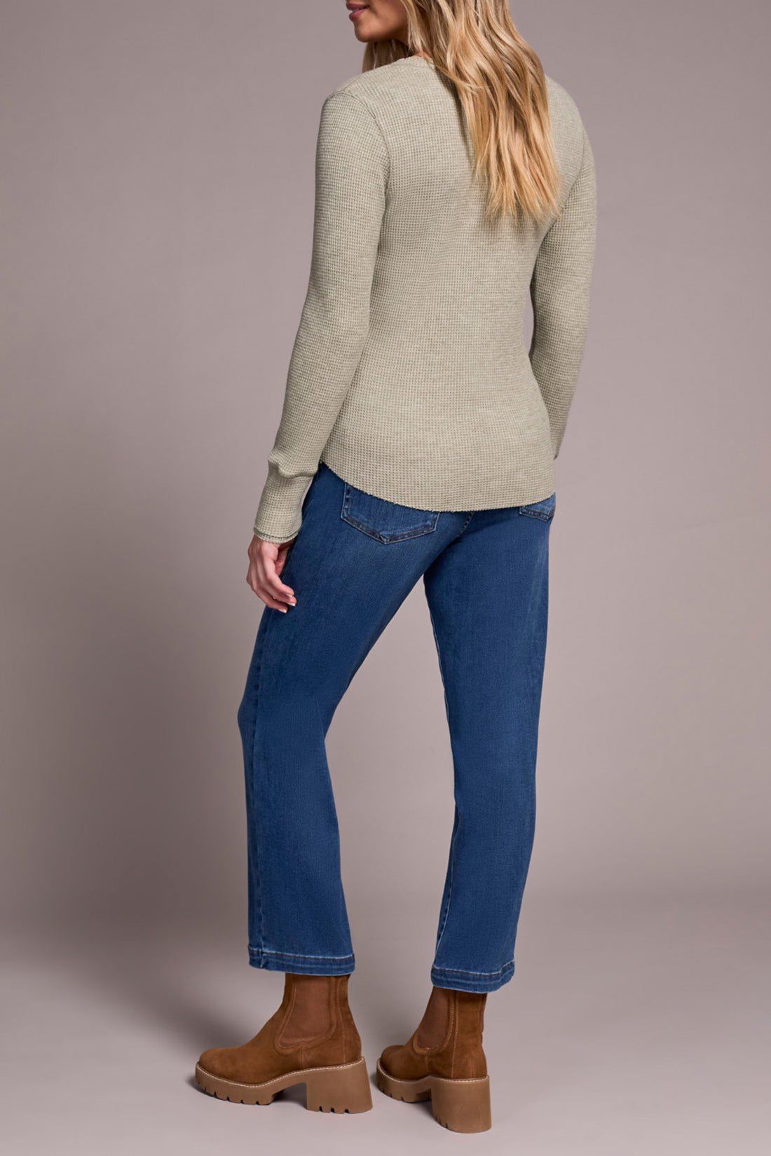 Tribal Women's Button Henley Top - A&M Clothing & Shoes - Westlock