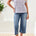 Tribal Women's Cap Sleeve Wear 2 Ways Top - Saltwater