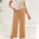 Tribal Women's Comfort Stretch High Rise Palazzo Pants - Sesame