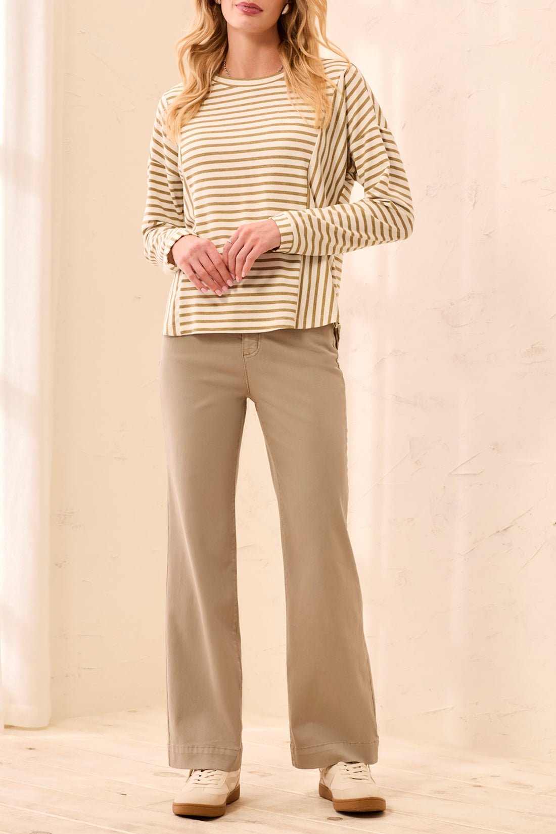 Tribal Women's Comfort Stretch Wide Leg Pull-On Pants - A&M Clothing and Shoes