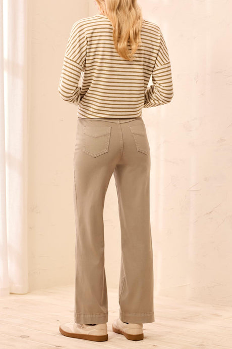 Tribal Women's Comfort Stretch Wide Leg Pull-On Pants - Dry Sand