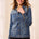 Tribal Women's Denim Insert Detail Fitted Jacket - Dusk