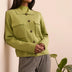 Tribal Women's Double Knit Collared Sweater Cardigan - A&M Clothing & Shoes - Westlock