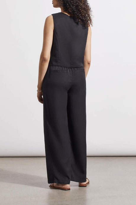 Tribal Women's Elastic Back Pant - Black