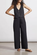 Tribal Women's Elastic Back Pant - Black