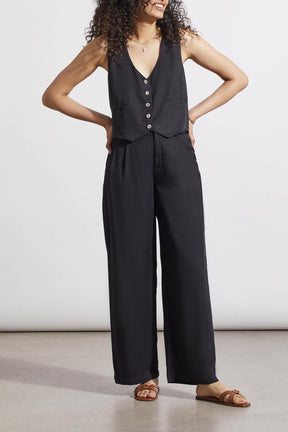 Tribal Women's Elastic Back Pant - Black