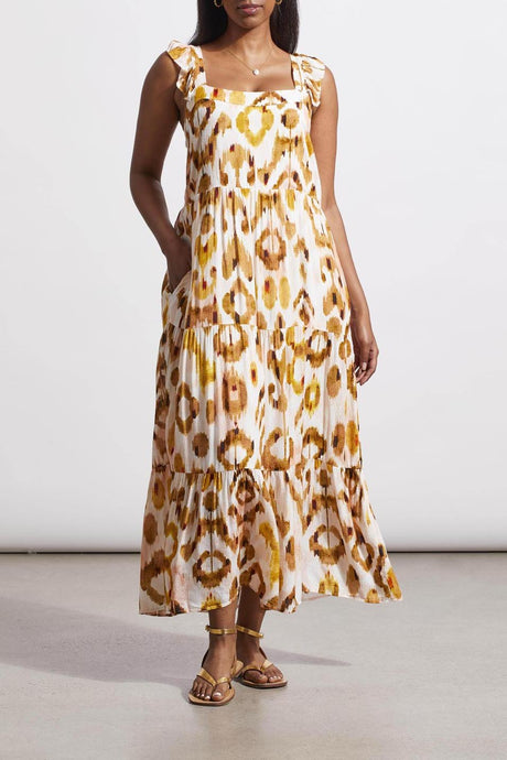 Tribal Women's Flutter Strap Maxi Dress - Walnut