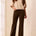 Tribal Women's Fly Front 5-Pocket Embossed Fabric Pants - Dark Basil