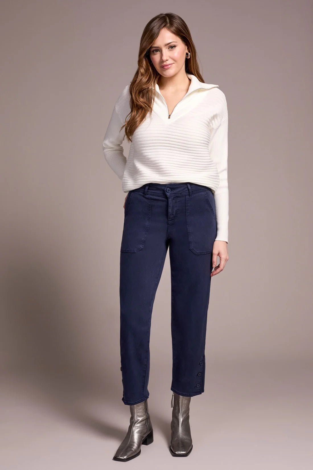 Tribal Women's Fly Front Ankle Pant - A&M Clothing & Shoes - Westlock