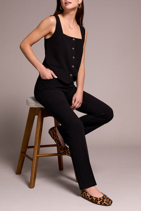 Tribal Women's Fly Front Trousers - Black