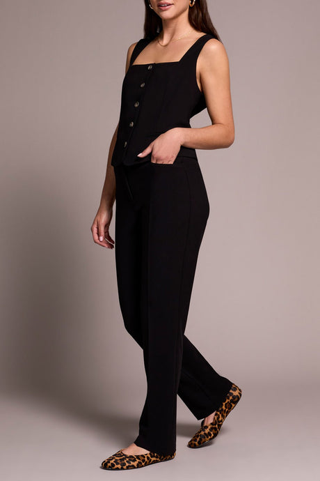 Tribal Women's Fly Front Trousers - Black