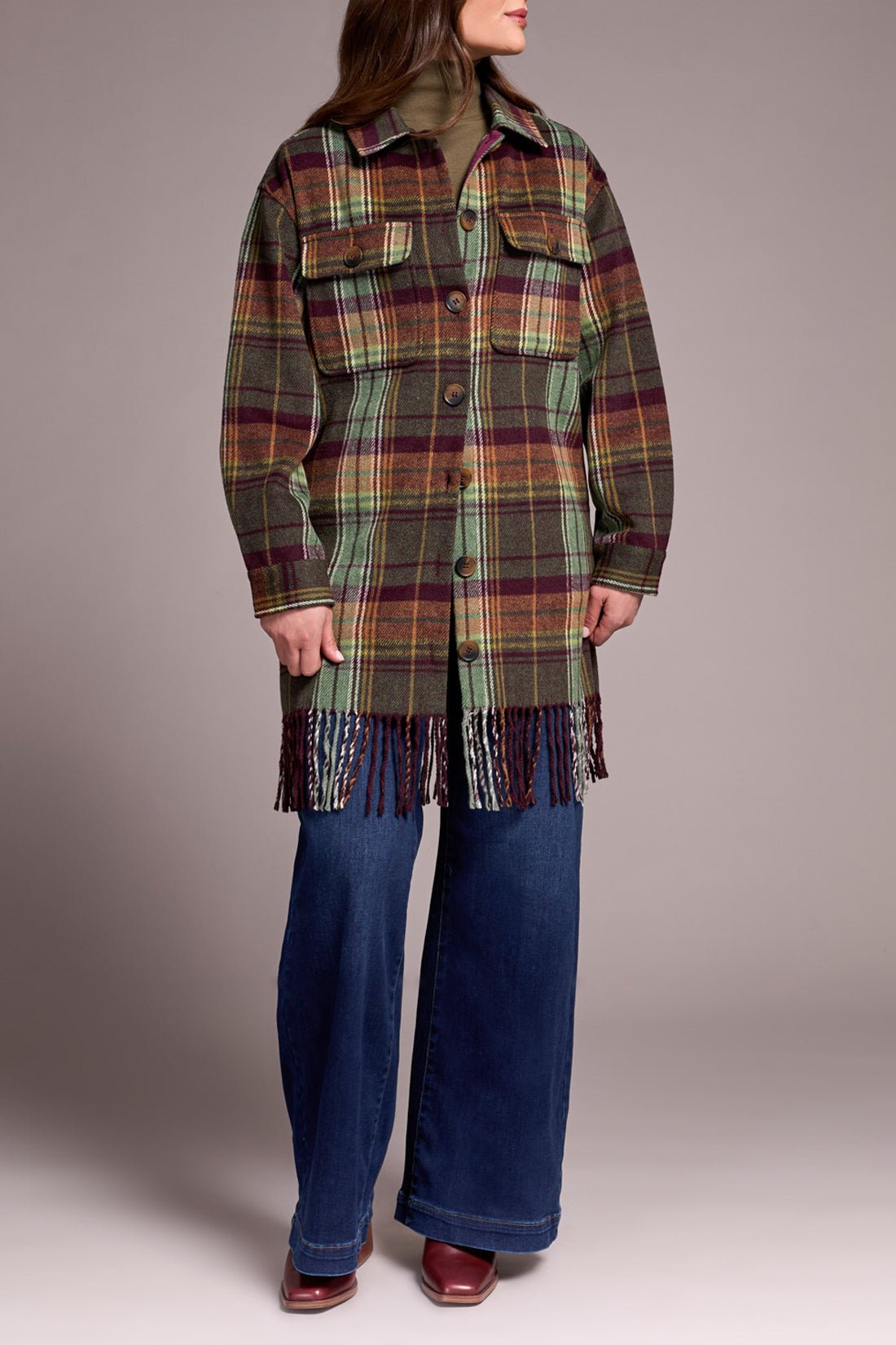 Tribal Women's Fringe Hem Jacket - A&M Clothing & Shoes - Westlock