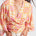 Tribal Women's Front Tie Kimono Top - Tuvalu