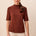 Tribal Women's Funnel Neck Elbow Sleeve Knit Top - Rustic Brown