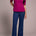 Tribal Women's Funnel Neck Elbow Sleeve Knit Top - Plum Wine