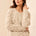 Tribal Women's Henley Scallop Hem Sweater - Cream