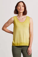 Tribal Women's High Low Tank Top - Pear