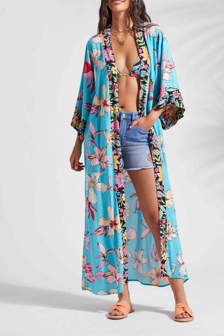 Tribal Women's Kimono Sleeve Duster - Wailea