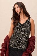 Tribal Women's Lace Cami - Steel