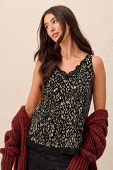 Tribal Women's Lace Cami - Steel