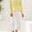 Tribal Women's Lightweight Cotton V-Neck Special Wash Sweater - Lemongrass