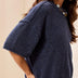 Tribal Women's Lightweight Drop Shoulder Elbow Sleeve Sweater - A&M Clothing and Shoes